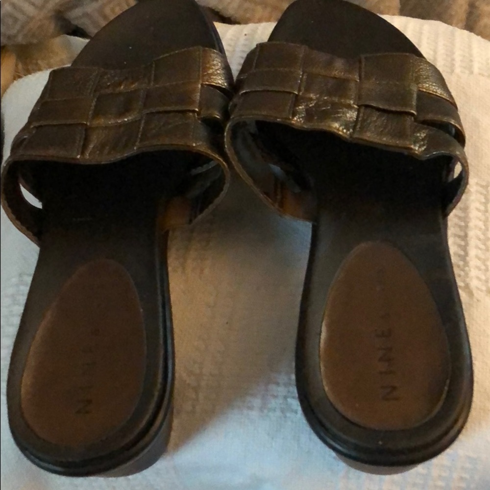 Copper Nine West Sandals Sz 7